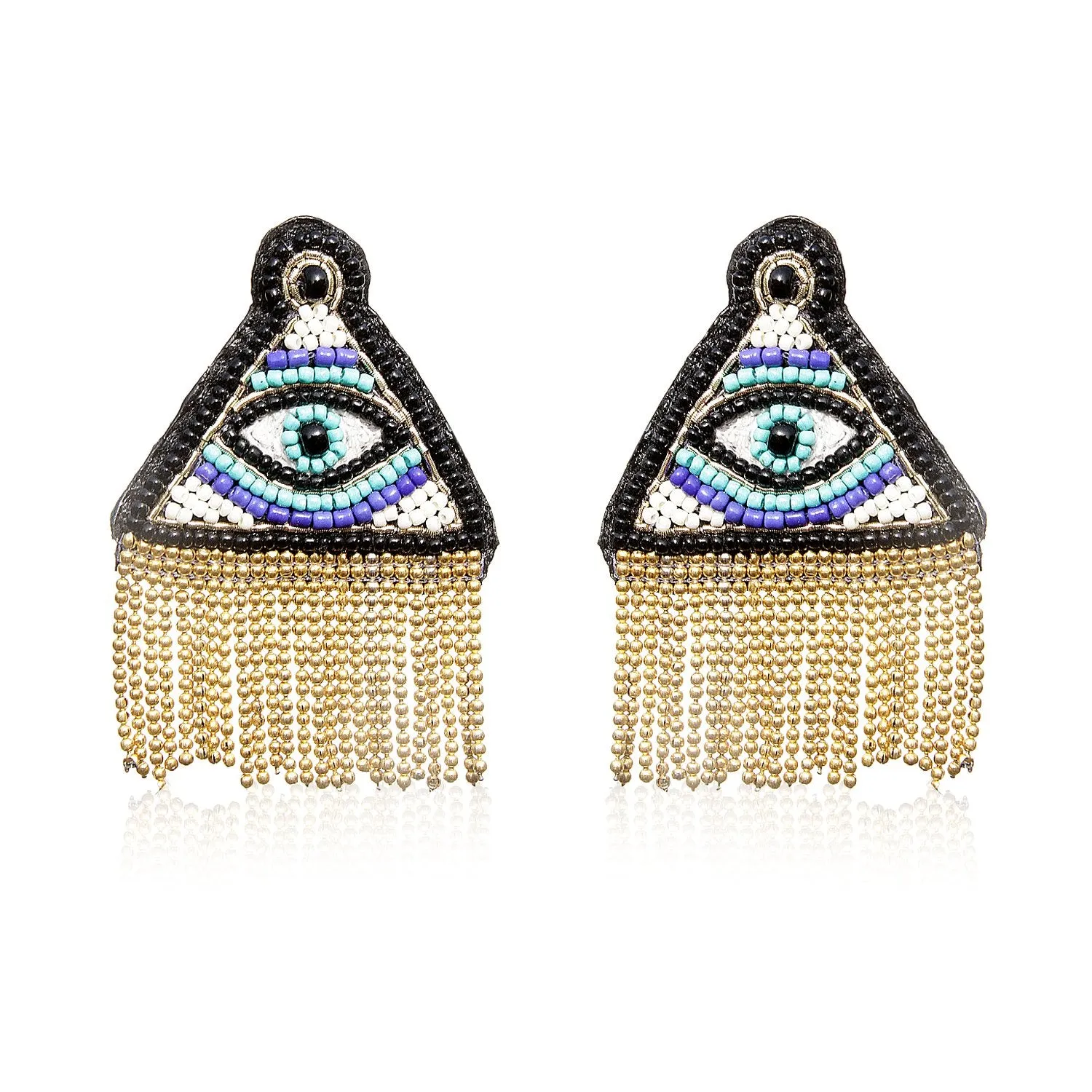 Illuminati Embroidered Earring