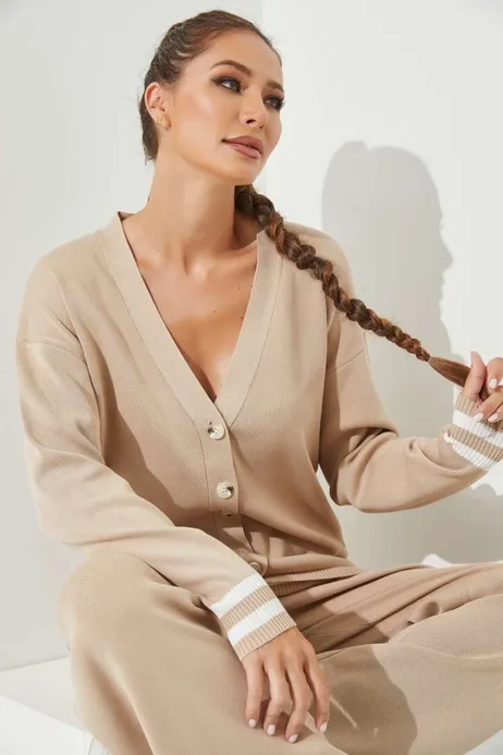 In The Nude Cardigan Pants Set