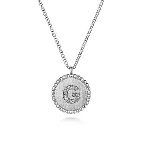 Initial G Medallion Necklace