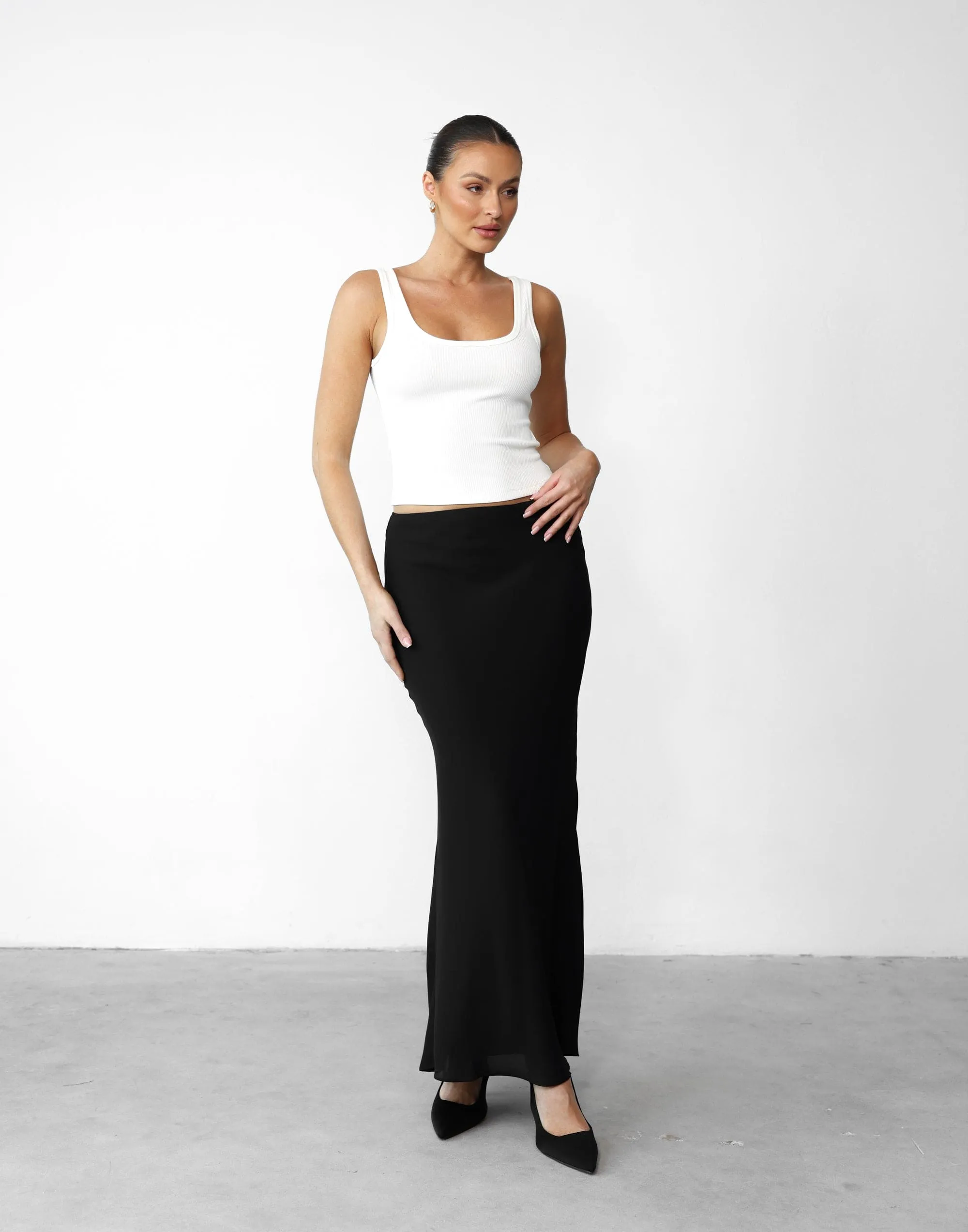 Isla Maxi Skirt (Black)