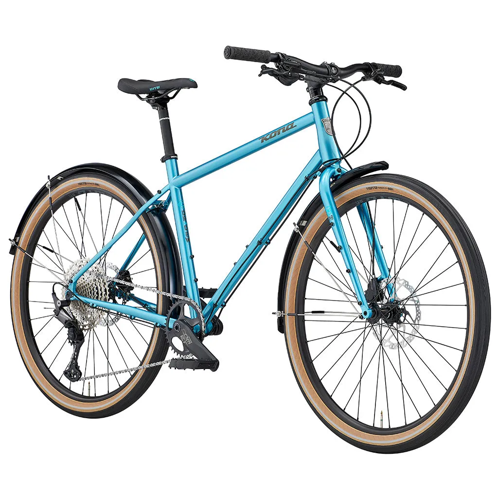 Kona Dr.Dew Hybrid Bike - Blue