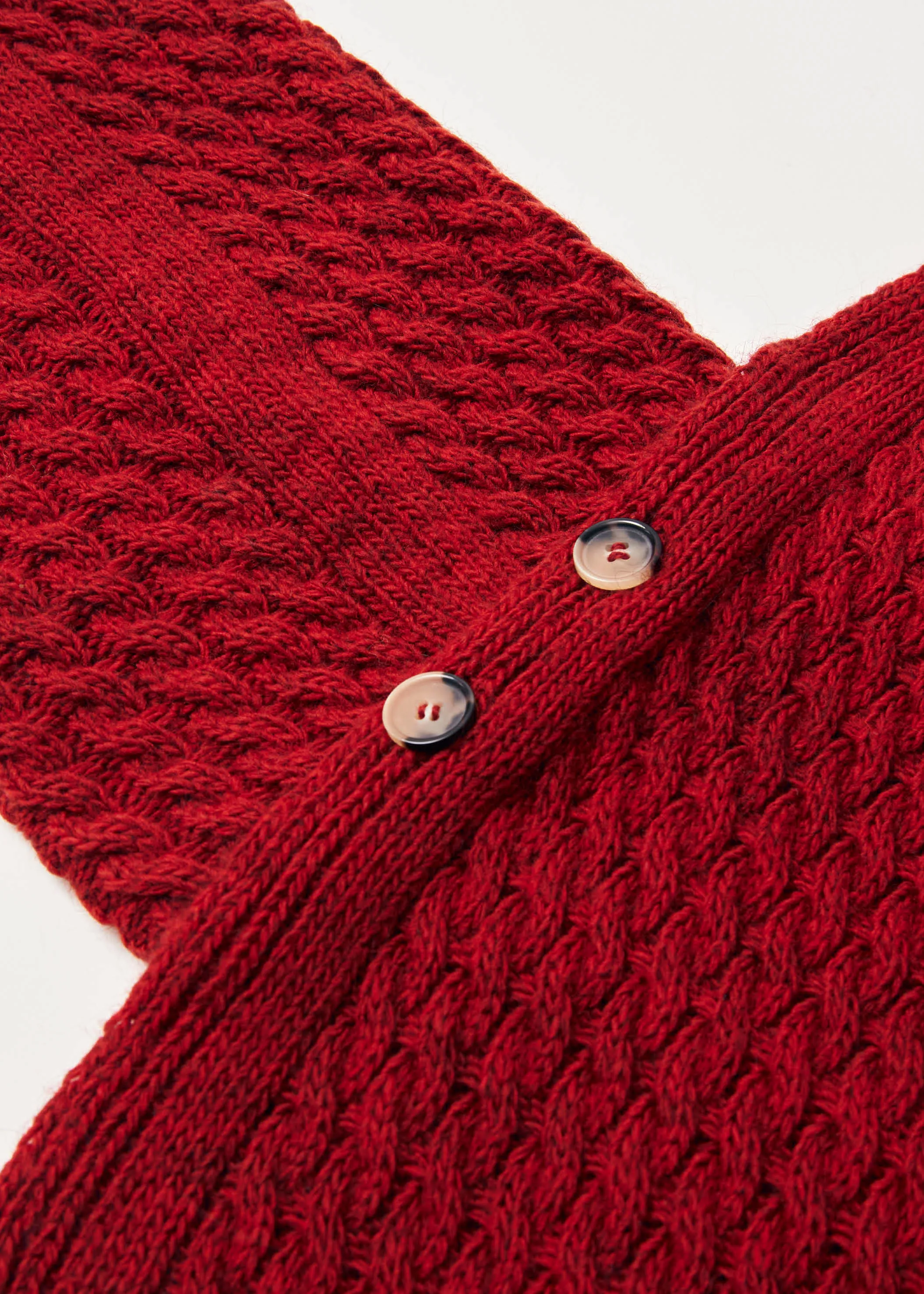 Kylie Red Tricot Scarf