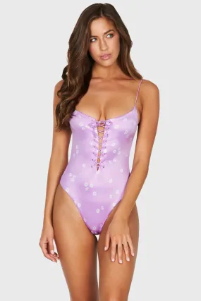 Lace me One Piece - Lilac