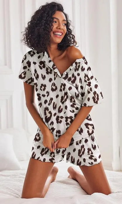 Laura PJs | White Leopard