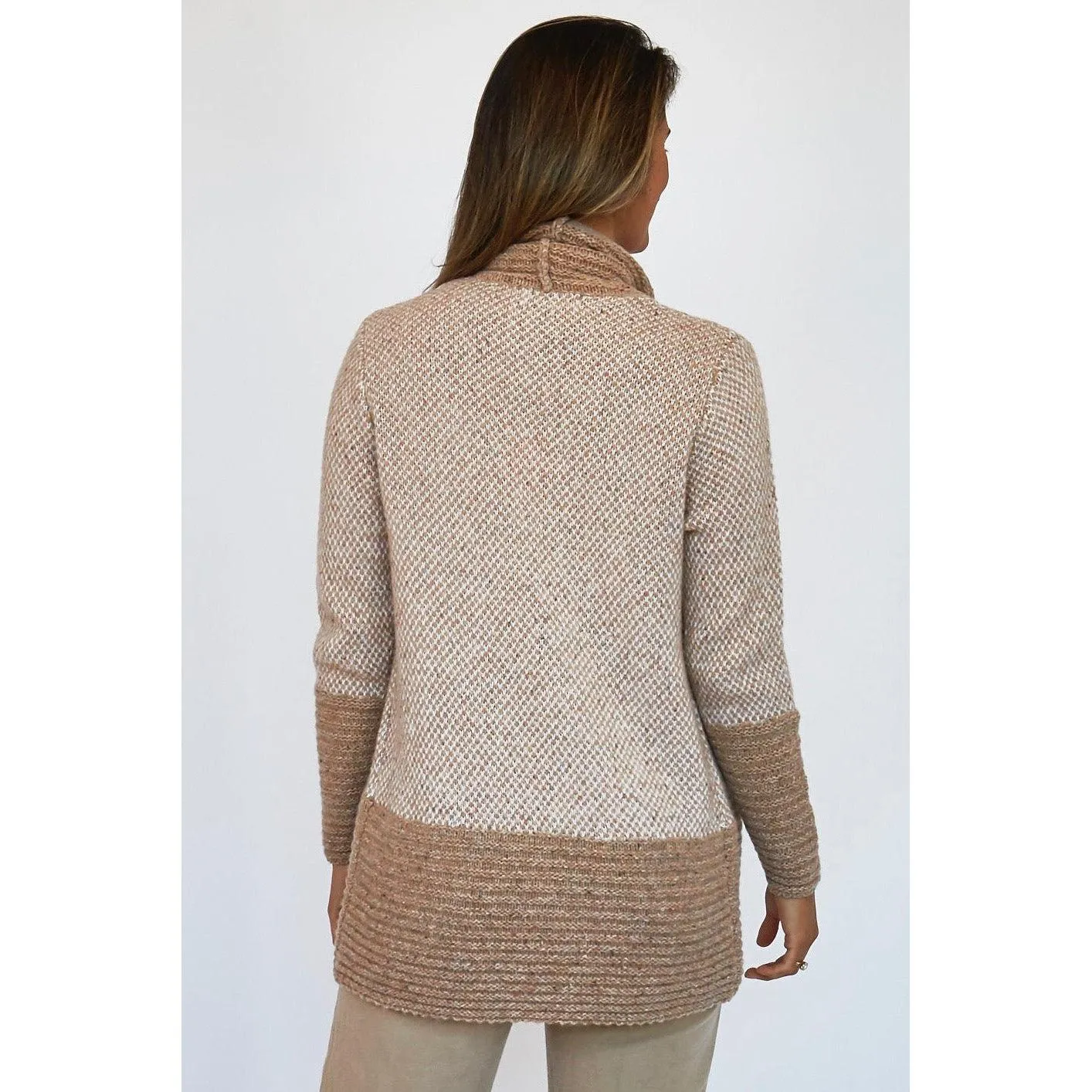 LD & Co Natural Curved Hem Cardi