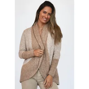 LD & Co Natural Curved Hem Cardi