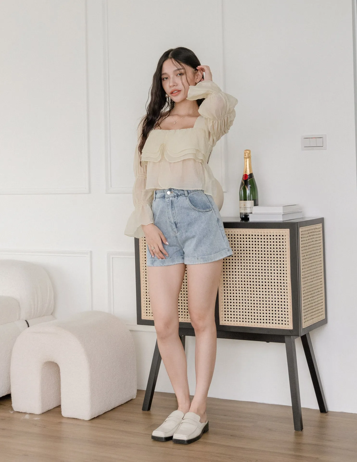 Lena Top in Cream