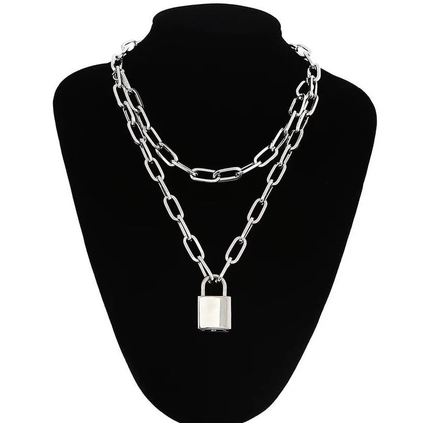 Lock and Key Chain Necklace