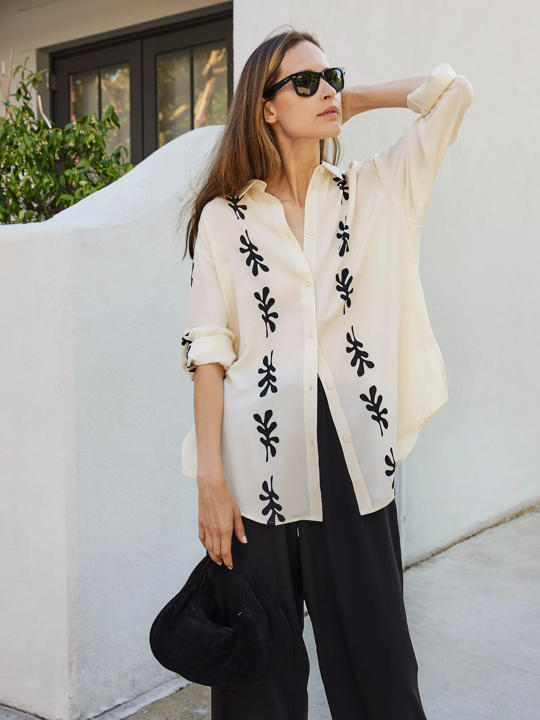 Long Sleeve Silk Shirt