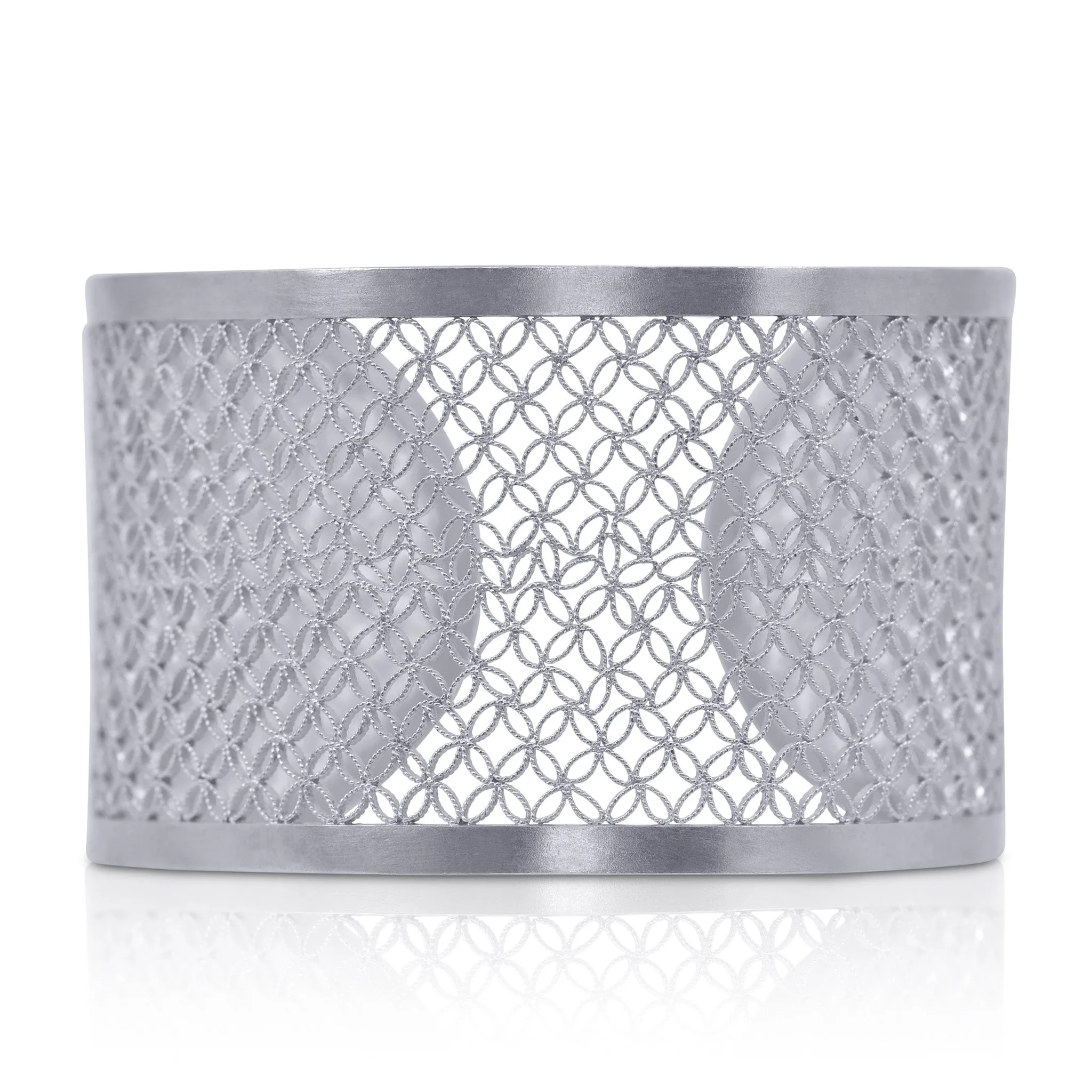 MARA SILVER CUFF BRACELET FILIGREE