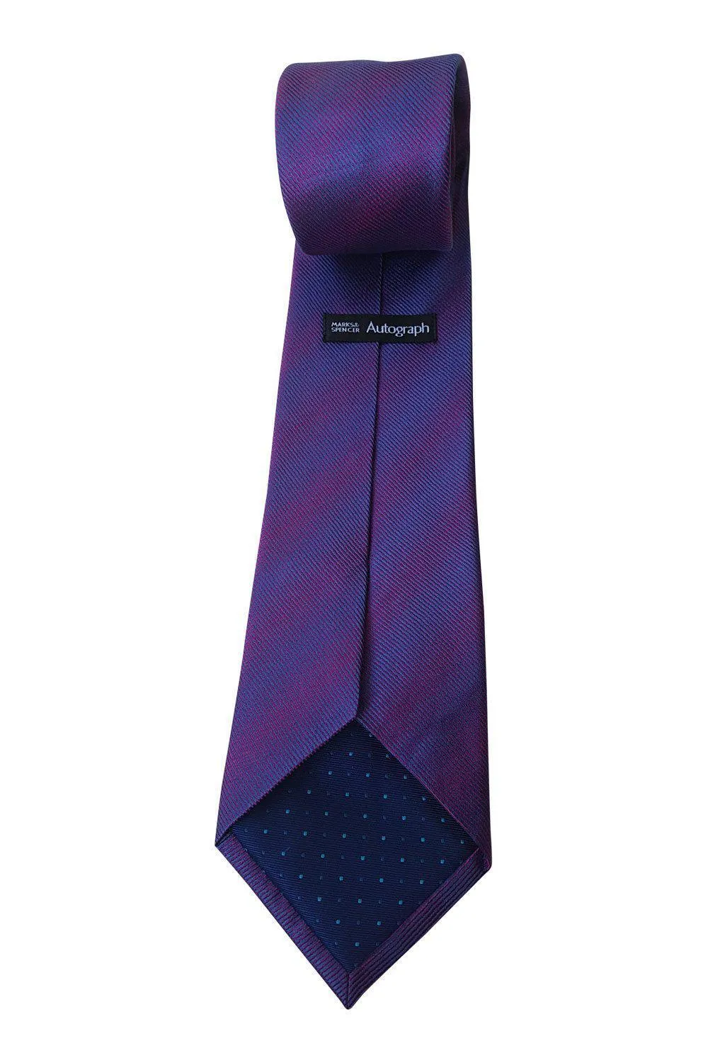 MARKS & SPENCER Autograph Purple Silk Tie (59)