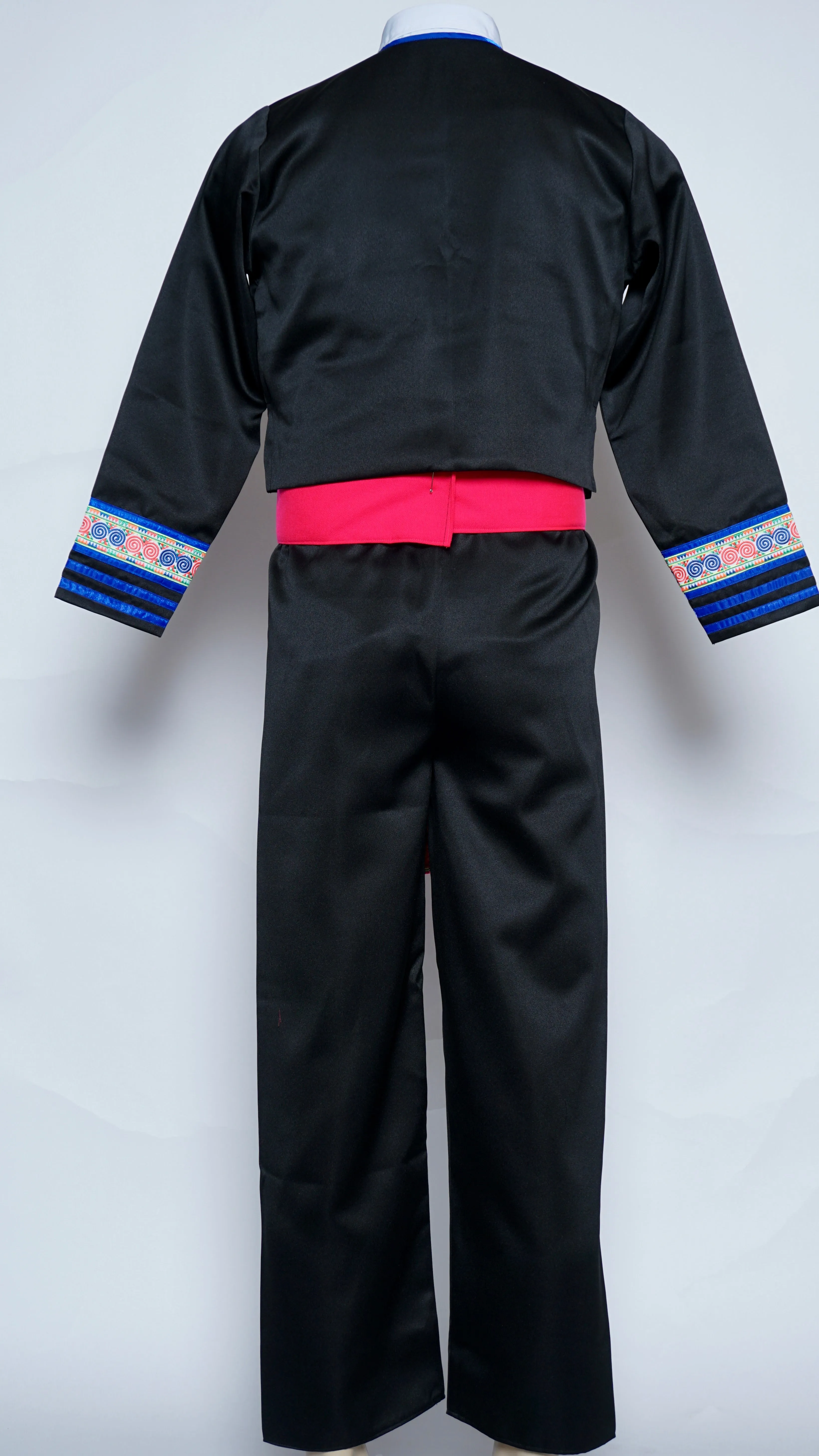 Men Hmong Txaij Set-Blue Trim