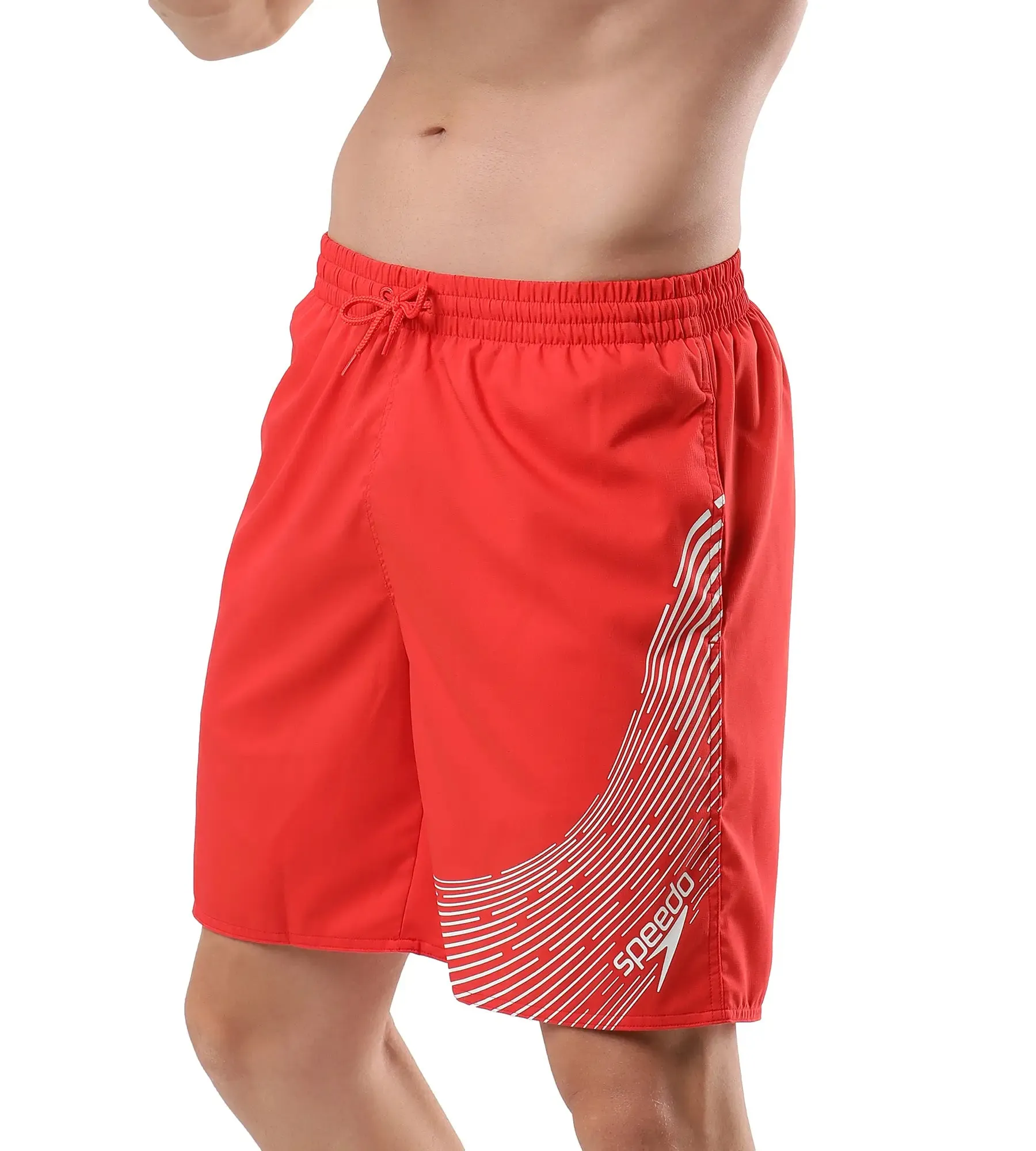 Men's Essential Medley Logo Printed Watershorts - Watermelon  &  White