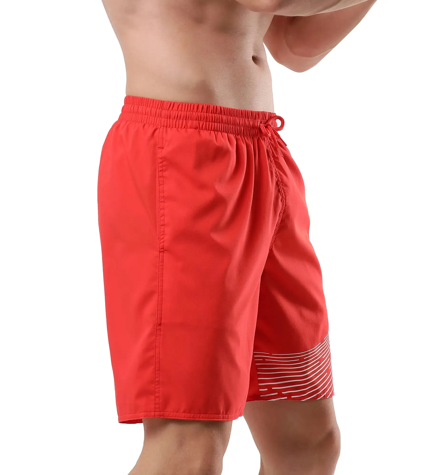 Men's Essential Medley Logo Printed Watershorts - Watermelon  &  White