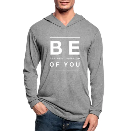 Mens Hoodie, Be The Best Version of You Tri-Blend Sports Shirt