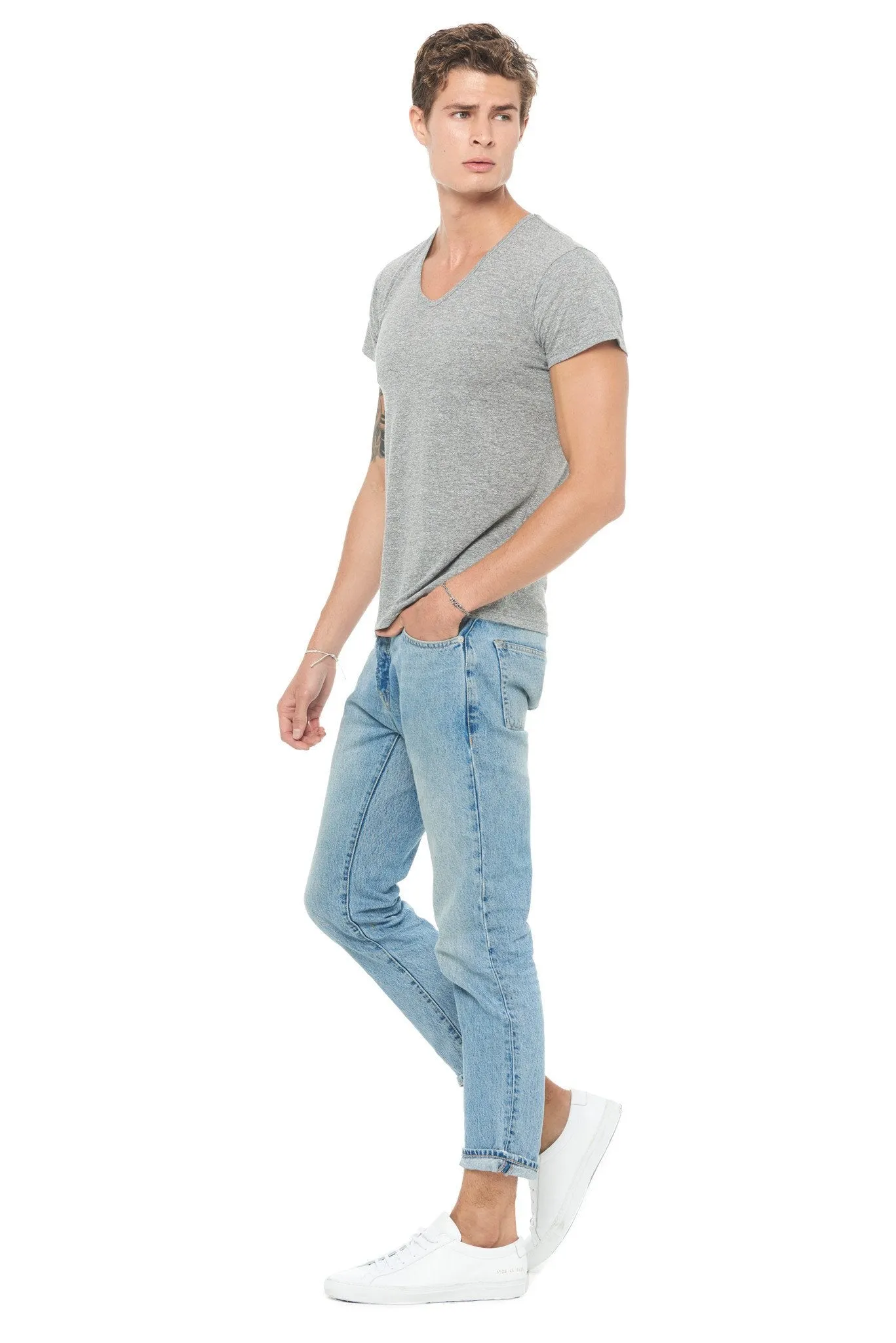 Men's Novelty Texture V-neck