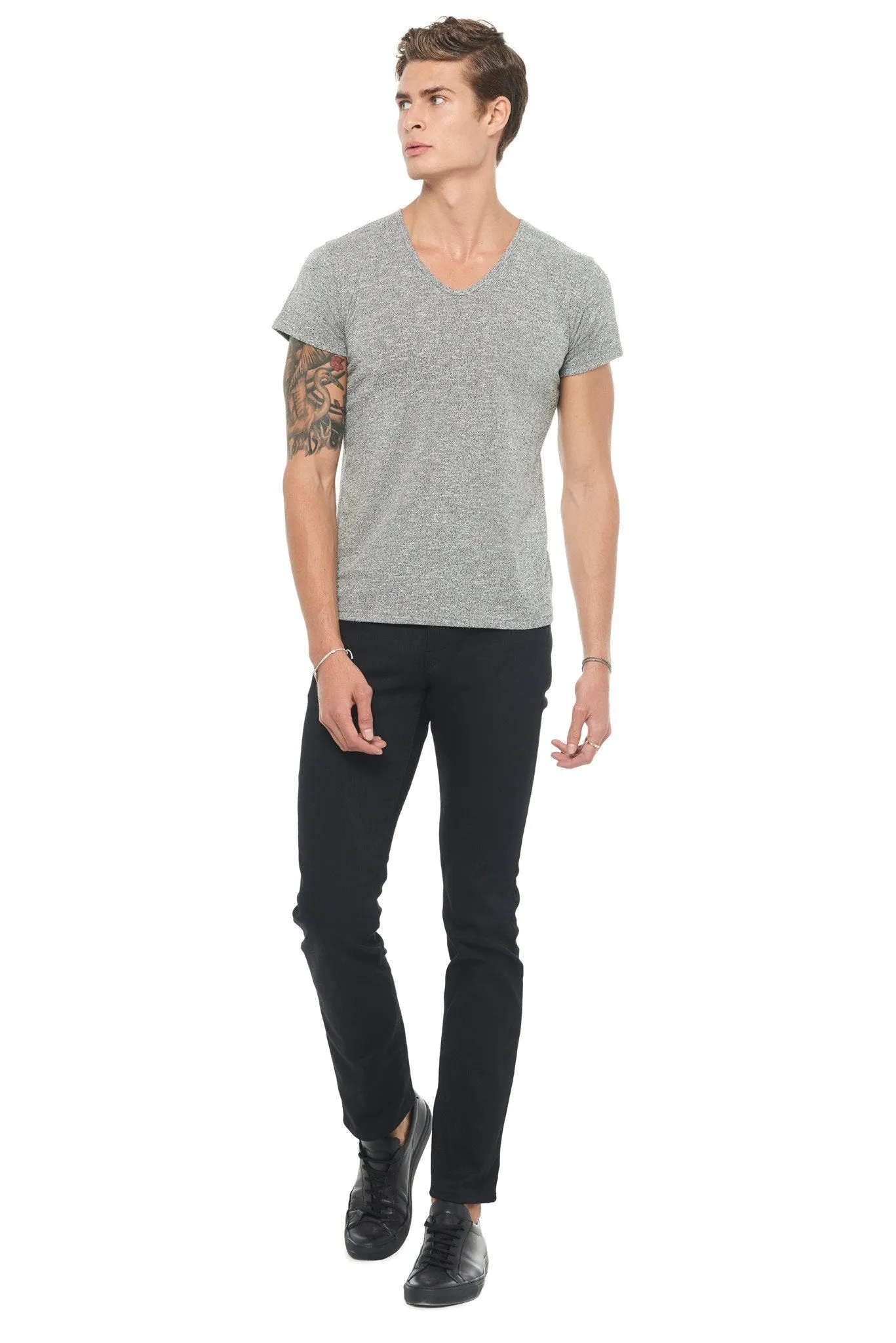 Men's Novelty Texture V-neck