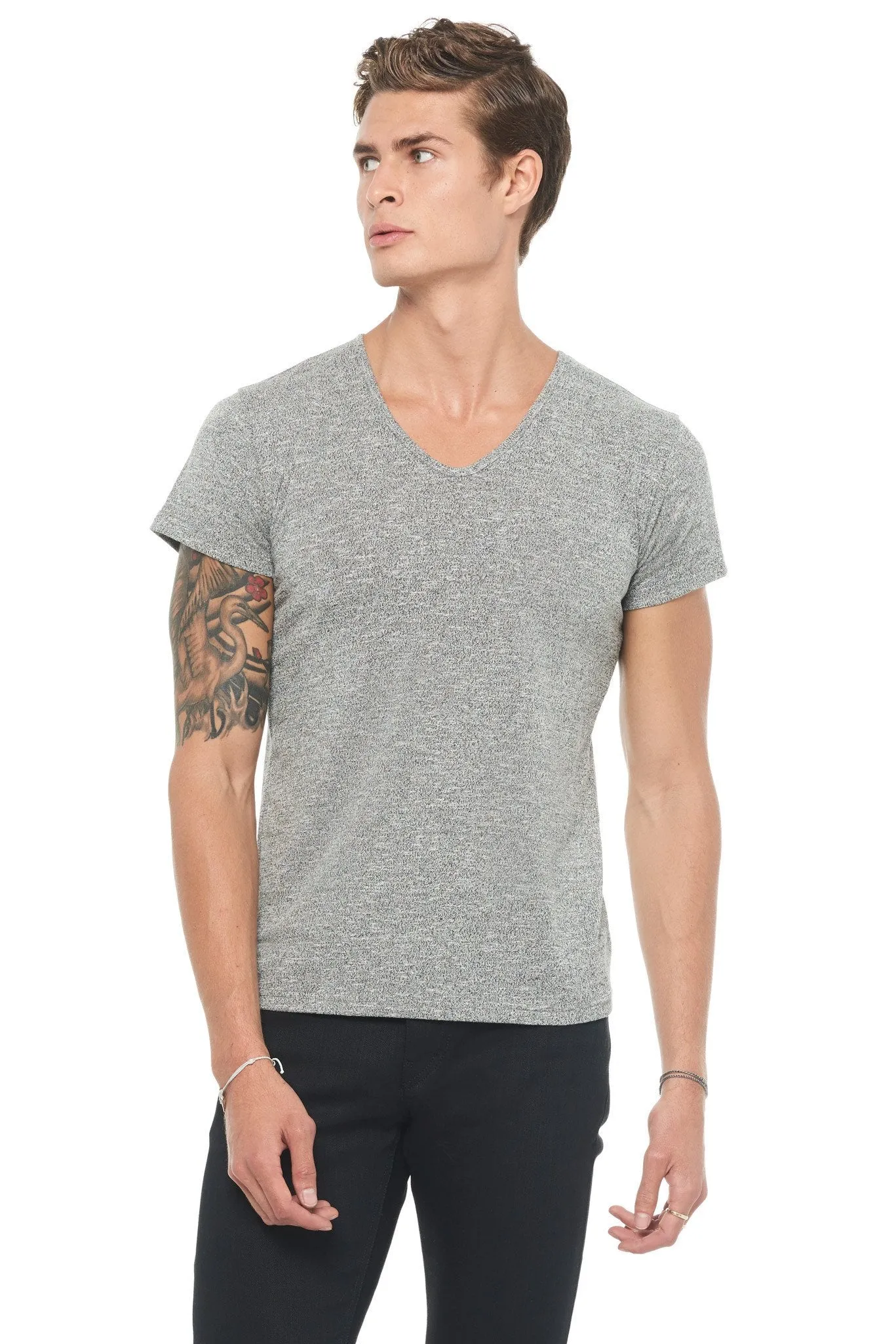 Men's Novelty Texture V-neck