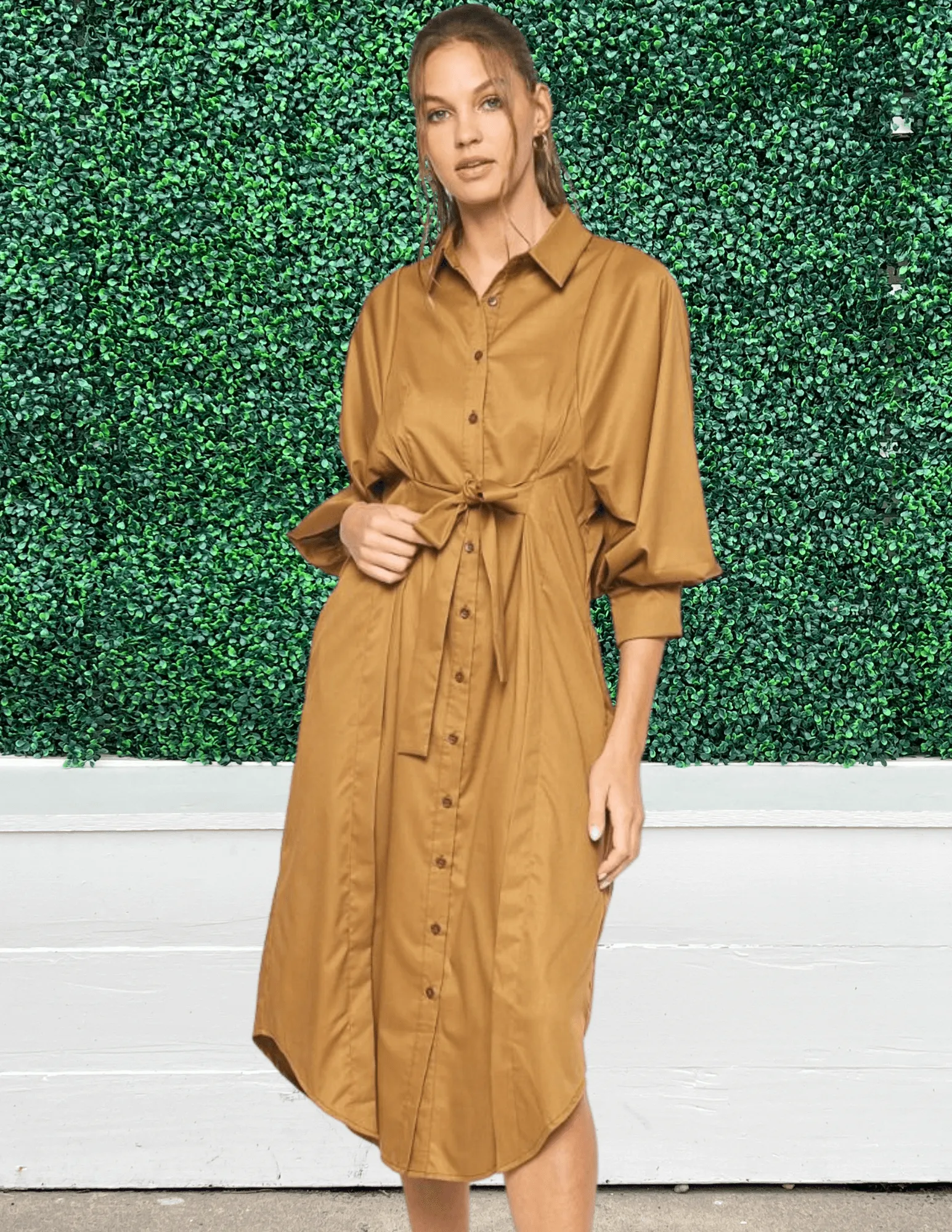 Midi Shirt Dress