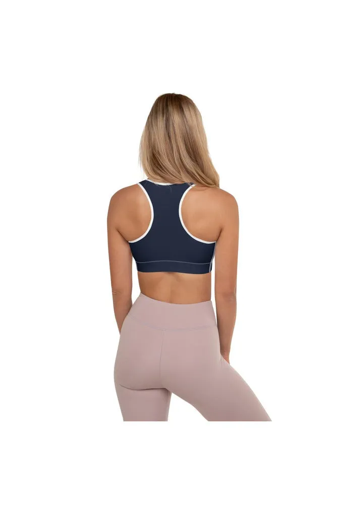 Midnight Blue Padded Sports Bra