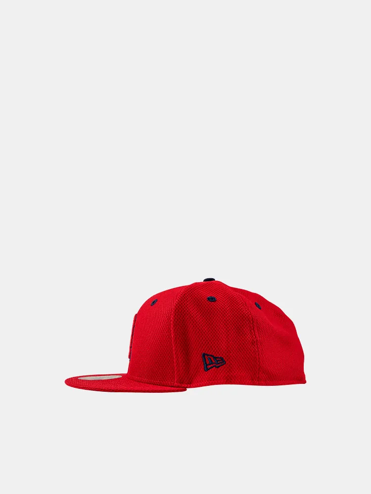 New Era 59FIFTY Boston Red Sox Outline Poly-Mesh - Red / Navy