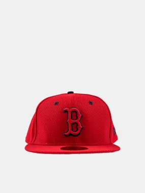 New Era 59FIFTY Boston Red Sox Outline Poly-Mesh - Red / Navy