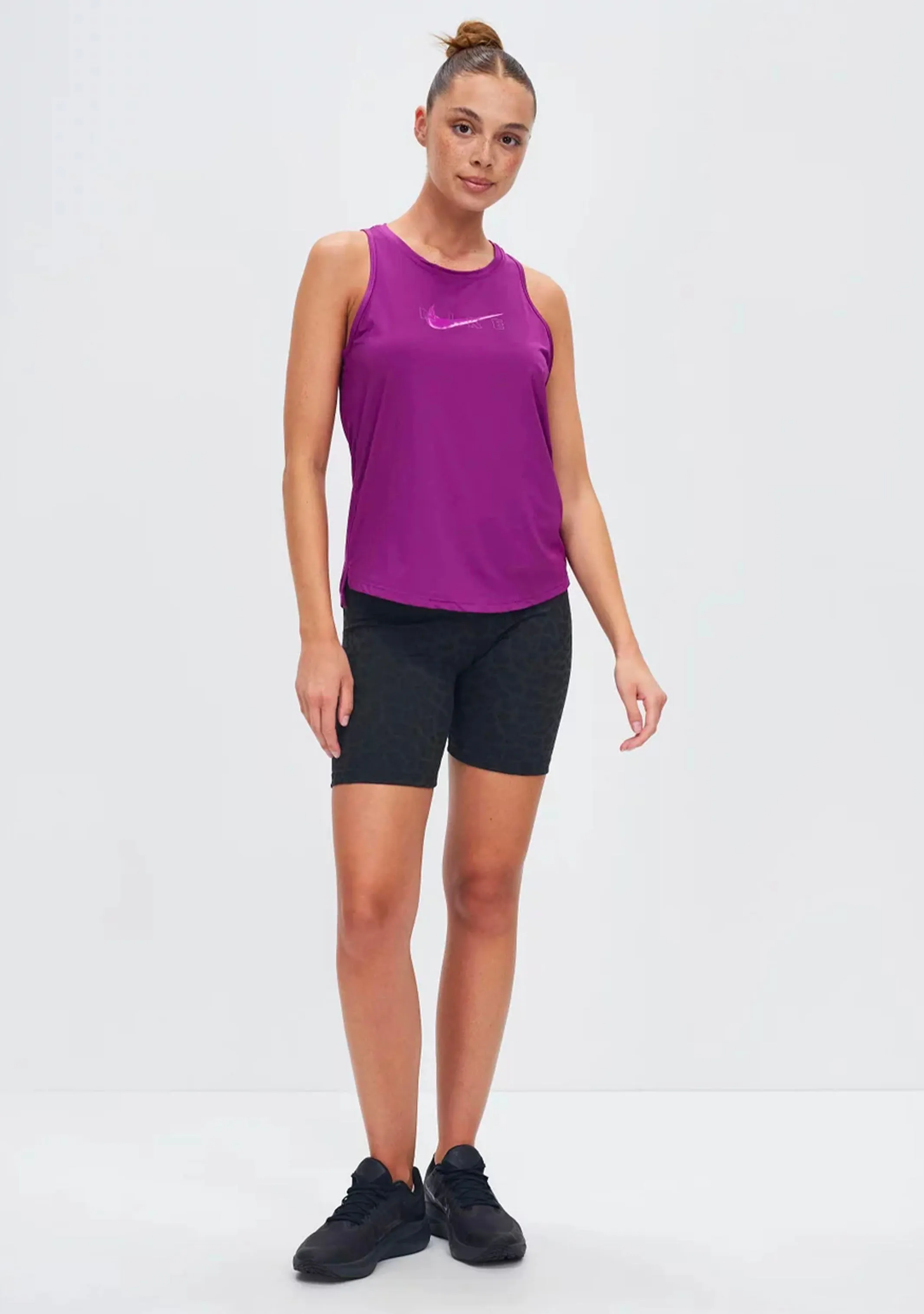 Nike Womens Dri-Fit One Graphic Logo Tank Purple <br> DQ5556-503