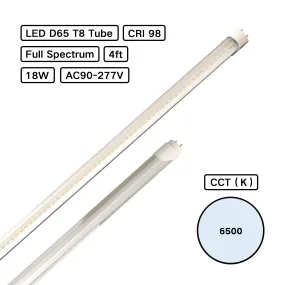 NormLite Full Spectrum CRI 98 D65 6500K T8 LED Tube for Color Inspection - Pack: 3pcs