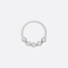 Nova Diamond Seam Ring - 14K WHITE