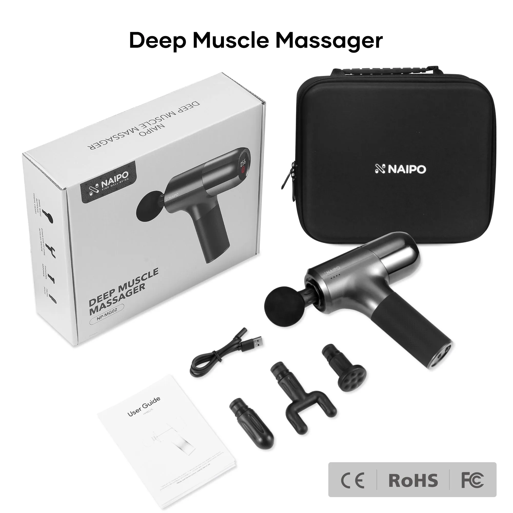 NP-MG02-Naipo Massage Gun Deep Tissue Massager