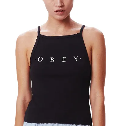 Obey Bebito Ava Cropped Tank 266831896 black