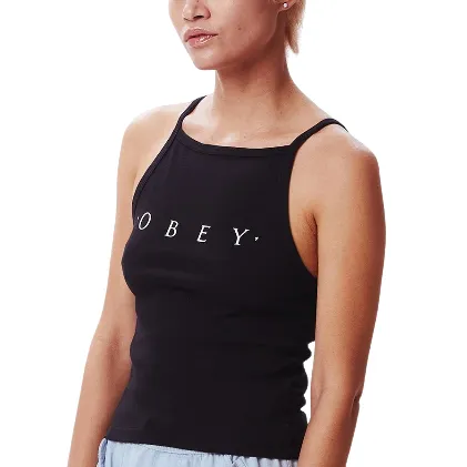 Obey Bebito Ava Cropped Tank 266831896 black