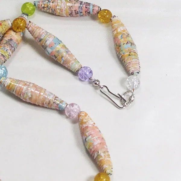 Odessa Paper Bead Necklace