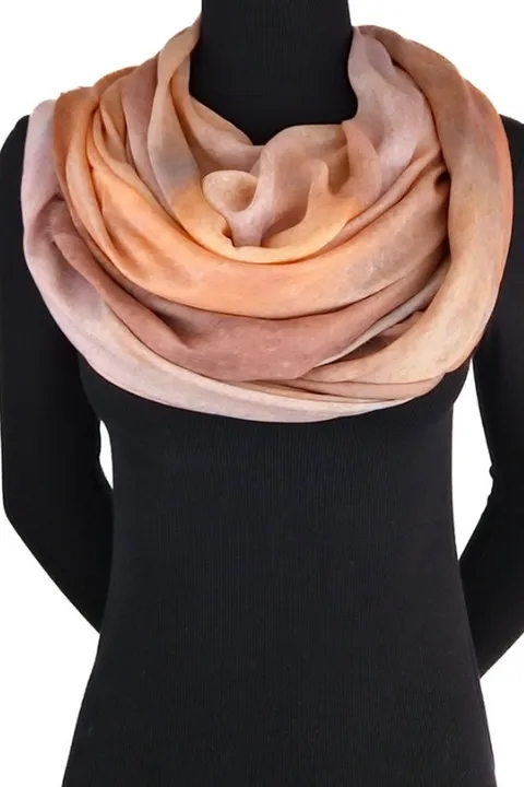 Oversized Square Italian Cashmere Blend Scarf - Sandstone - Utah