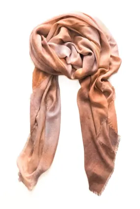 Oversized Square Italian Cashmere Blend Scarf - Sandstone - Utah