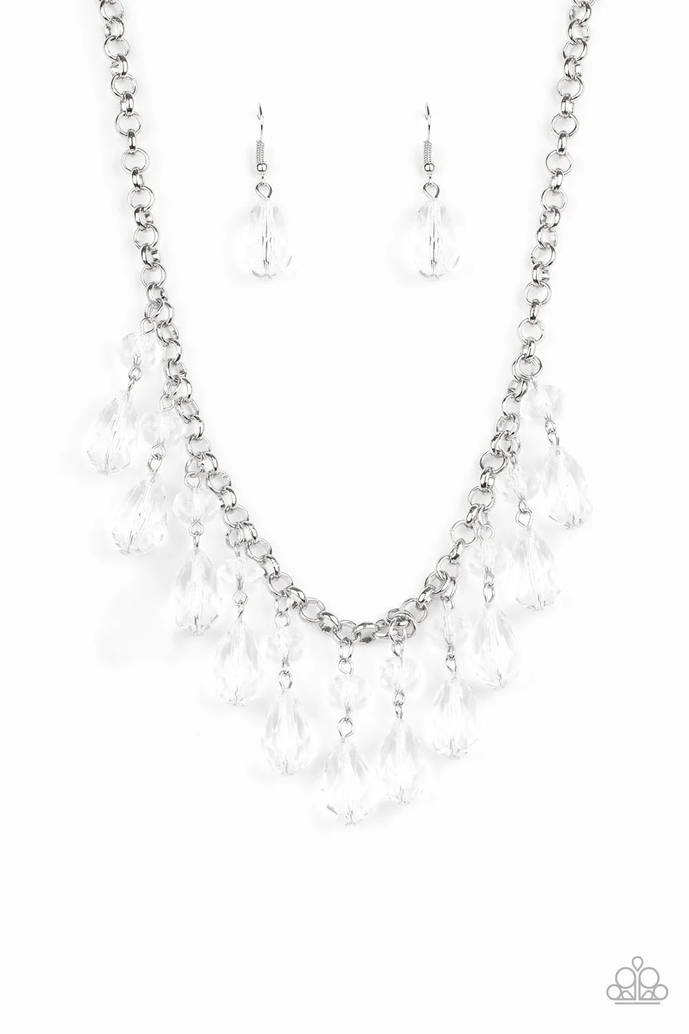 Paparazzi Accessories - Crystal Enchantment #N428 Peg - White Necklace