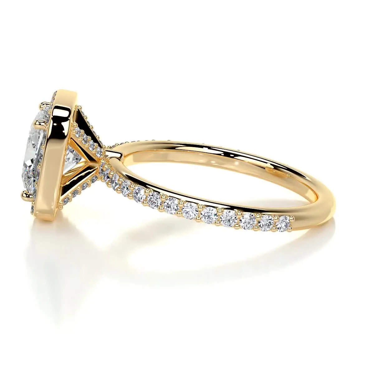 Paula Diamond Engagement Ring -18K Yellow Gold