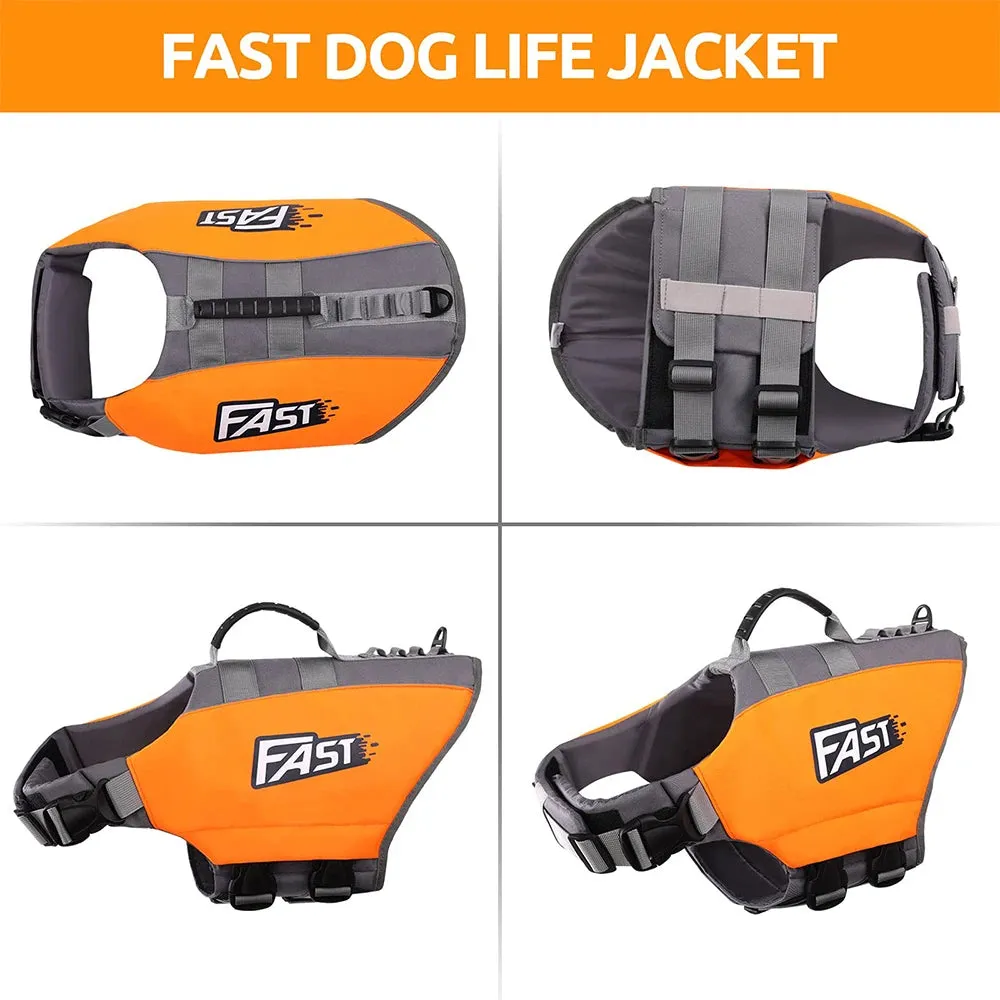 Pet Dog Life Jacket Vest Clothes Life Vest Collar Harness Pet Swimming Summer Safety Clothes Swimwear Bulldog Corgi