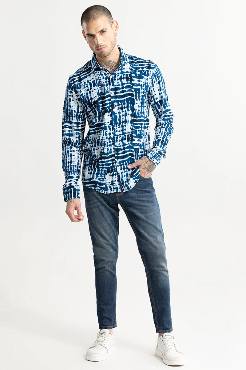 Pictorial Blue Shirt