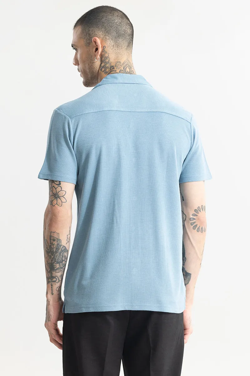 Pixel Blend Blue Shirt