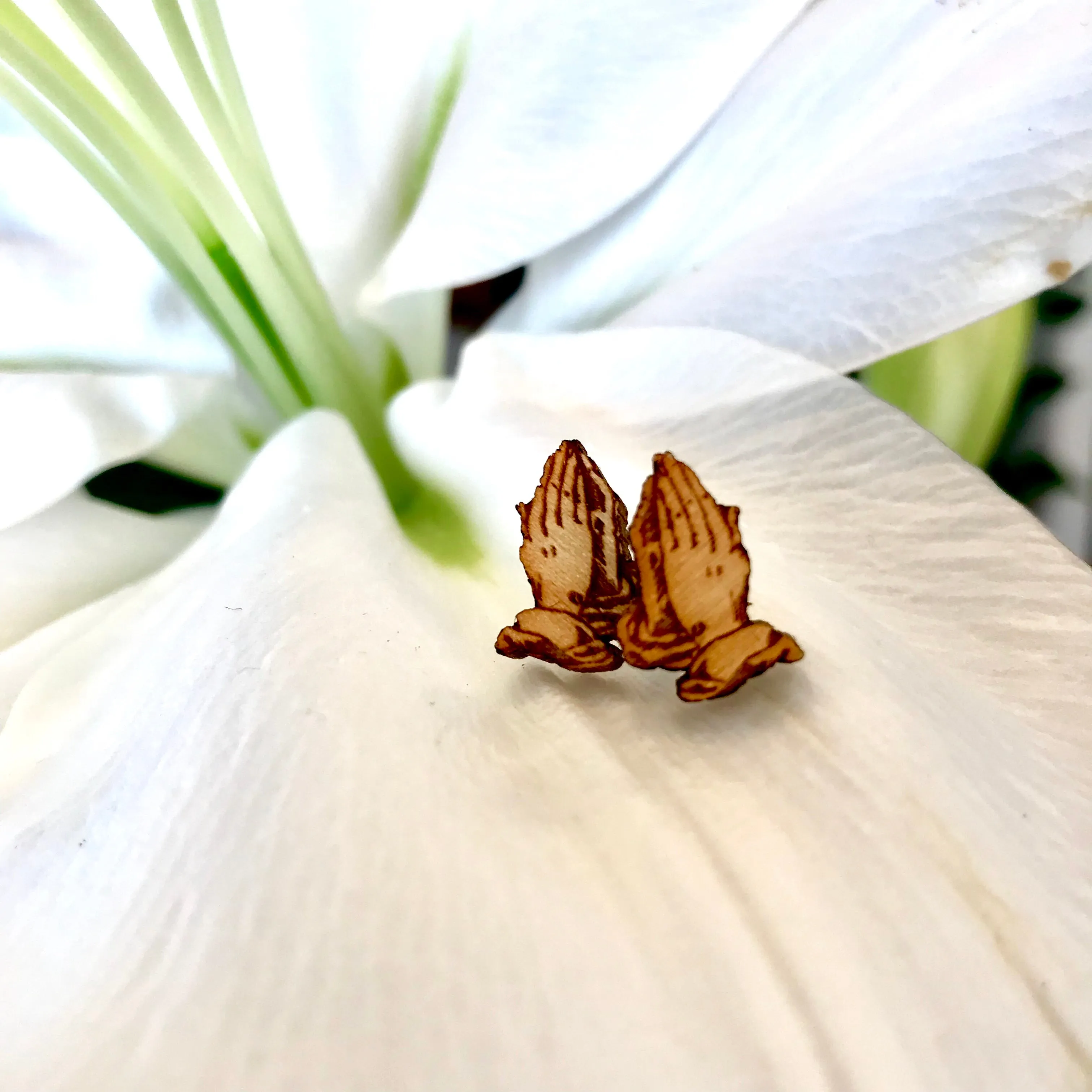 Praying Hand Wood Studs