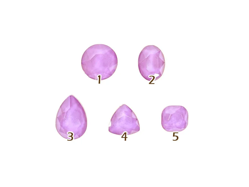 Purple Candy 3D Back Crystal - 5 pcs