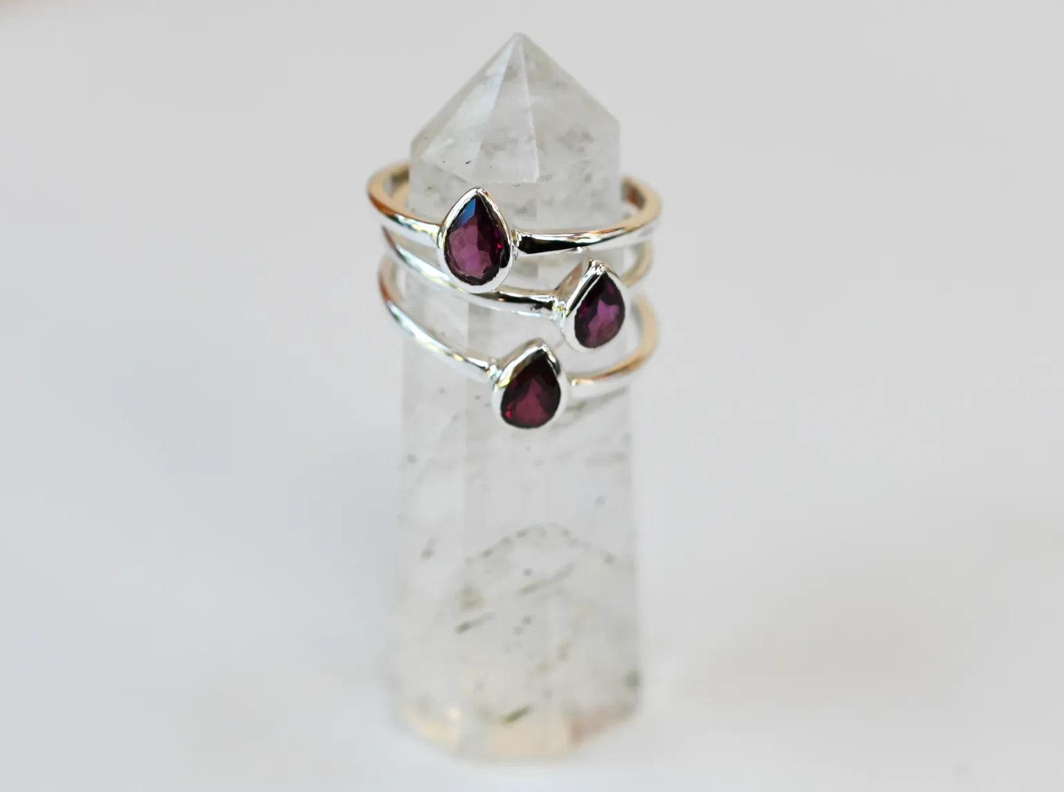 Purple Garnet Ring