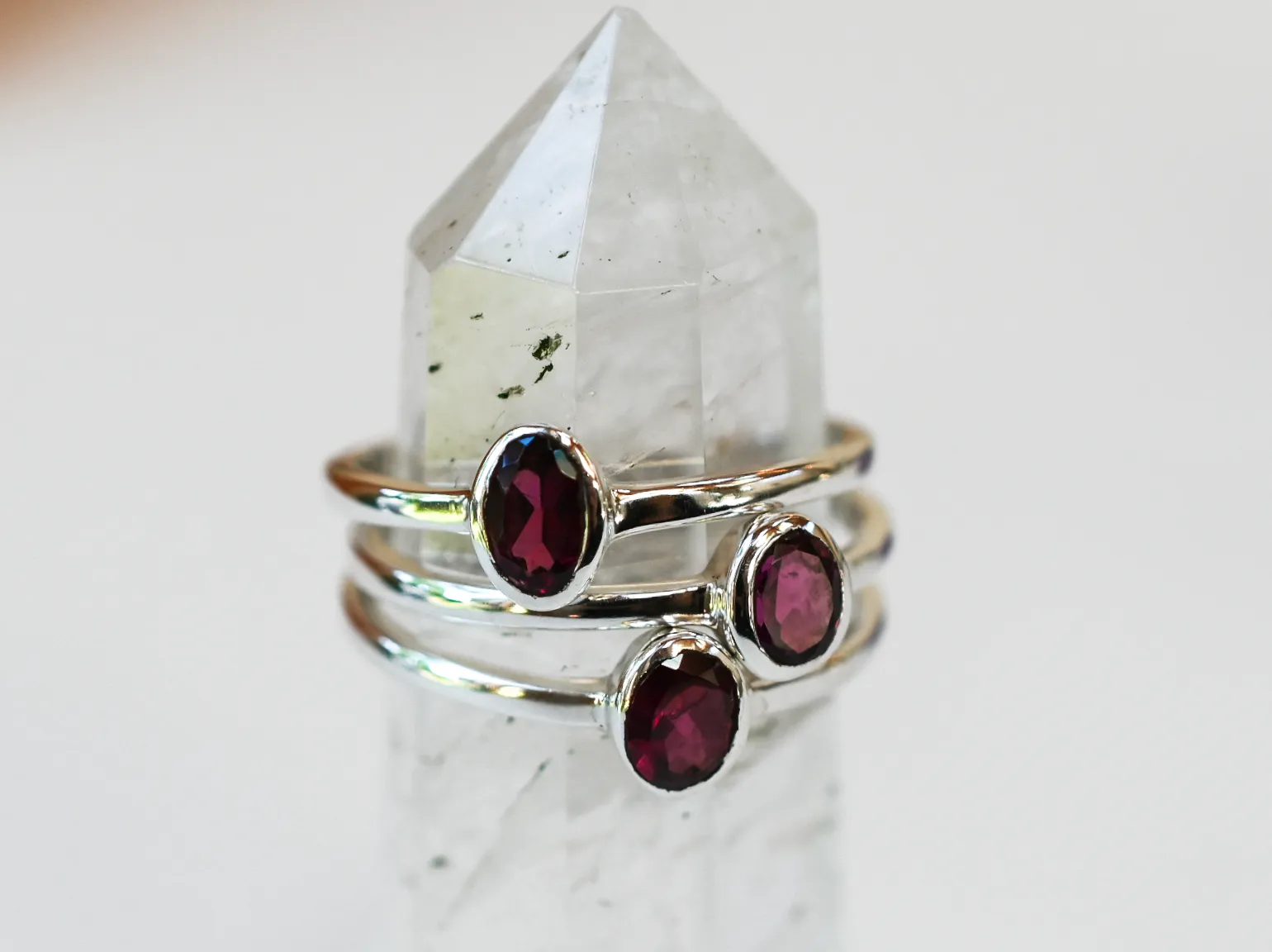 Purple Garnet Ring