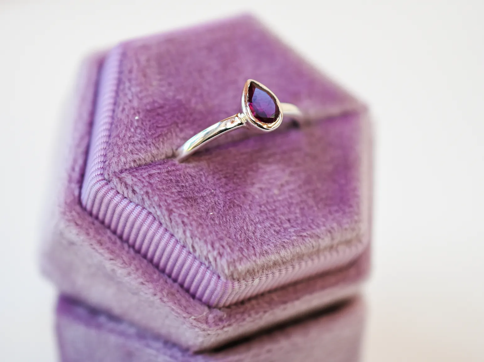 Purple Garnet Ring