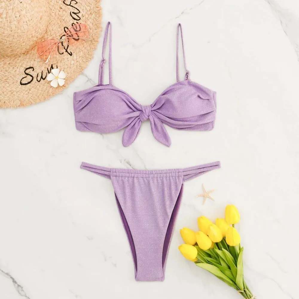 Purple Glitter Swimsuit