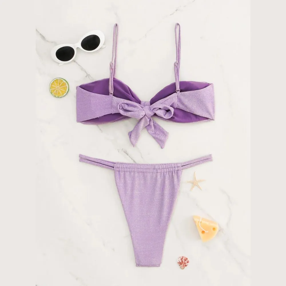 Purple Glitter Swimsuit