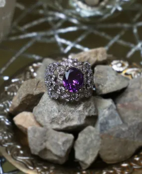 Purple Moon Ring