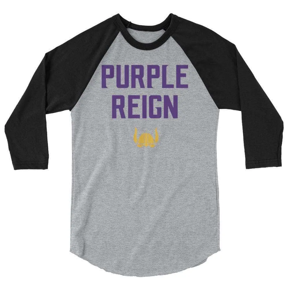 Purple Reign Minnesota Vikings Men's/Unisex Raglan