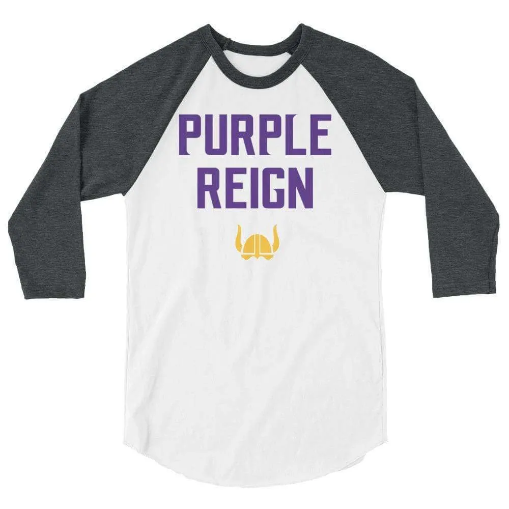 Purple Reign Minnesota Vikings Men's/Unisex Raglan